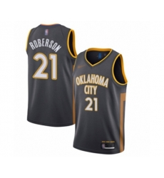 Oklahoma City Thunder #21 Andre Roberson Swingman Charcoal Basketball Jersey - 2019-20 City Edition