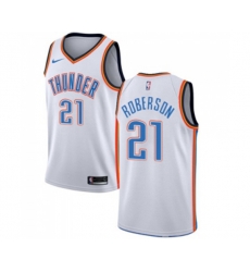 Oklahoma City Thunder #21 Andre Roberson Swingman White Home NBA Jersey - Association Edition