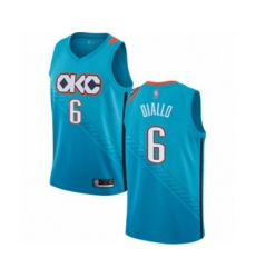 Oklahoma City Thunder #6 Hamidou Diallo Swingman Turquoise Basketball Jersey - City Edition