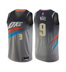 Oklahoma City Thunder #9 Nerlens Noel Swingman Gray Basketball Jersey - City Edition