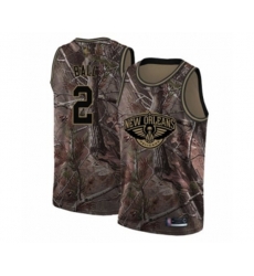 New Orleans Pelicans #2 Lonzo Ball Swingman Camo Realtree Collection Basketball Jersey