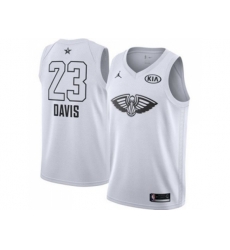 New Orleans Pelicans #23 Anthony Davis White NBA Jordan Swingman 2018 All-Star Game Jersey