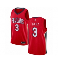 New Orleans Pelicans #3 Josh Hart Swingman Red Basketball Jersey Statement Edition