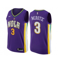 New Orleans Pelicans #3 Nikola Mirotic Swingman Purple NBA Jersey - City Edition
