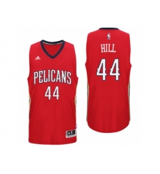 New Orleans Pelicans #44 Solomon Hill Alternate Red New Swingman Jersey