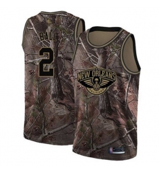 Pelicans #2 Lonzo Ball Camo Basketball Swingman Realtree Collection Jersey