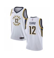 Indiana Pacers #12 Tyreke Evans Swingman White NBA Jersey - Association Edition