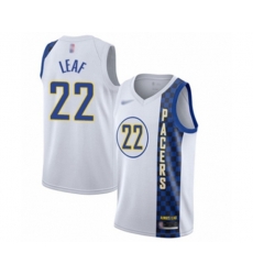 Indiana Pacers #22 T. J. Leaf Swingman White Basketball Jersey - 2019-20 City Edition