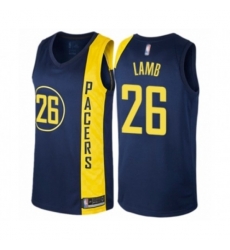 Indiana Pacers #26 Jeremy Lamb Swingman Navy Blue Basketball Jersey - City Edition