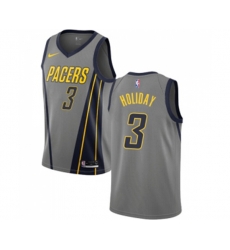 Indiana Pacers #3 Aaron Holiday Swingman Gray Basketball Jersey - City Edition
