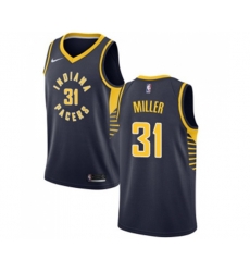 Indiana Pacers #31 Reggie Miller Authentic Navy Blue Road Basketball Jersey - Icon Edition