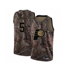 Indiana Pacers #5 Edmond Sumner Swingman Camo Realtree Collection Basketball Jersey