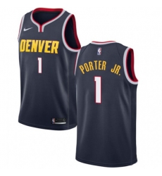 Denver Nuggets #1 Michael Porter Jr. Navy NBA Swingman Icon Edition Jersey