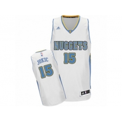 Denver Nuggets #15 Nikola Jokic Swingman White Home NBA Jersey