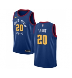 Denver Nuggets #20 Tyler Lydon Swingman Light Blue Alternate Basketball Jersey Statement Edition