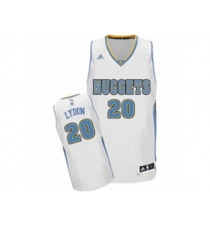 Denver Nuggets #20 Tyler Lydon Swingman White Home NBA Jersey