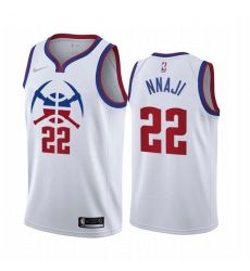 Denver Nuggets #22 Zeke Nnaji White NBA Swingman 2020-21 Earned Edition Jersey