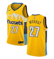 Denver Nuggets #27 Jamal Murray Authentic Gold Alternate NBA Jersey Statement Edition