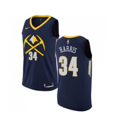 Denver Nuggets #34 Devin Harris Authentic Navy Blue NBA Jersey - City Edition