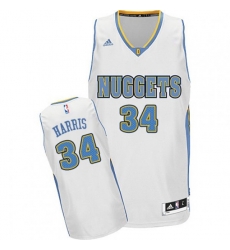 Denver Nuggets #34 Devin Harris Swingman White Home NBA Jersey