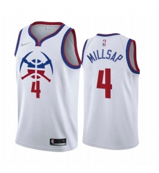 Denver Nuggets #4 Paul Millsap White NBA Swingman 2020-21 Earned Edition Jersey