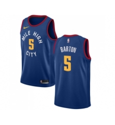 Denver Nuggets #5 Will Barton Authentic Light Blue Alternate NBA Jersey Statement Edition