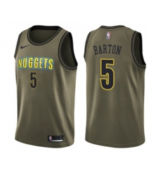 Denver Nuggets #5 Will Barton Swingman Green Salute to Service NBA Jersey