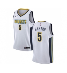 Denver Nuggets #5 Will Barton Swingman White NBA Jersey - Association Edition