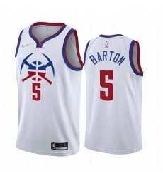 Denver Nuggets #5 Will Barton White NBA Swingman 2020-21 Earned Edition Jersey