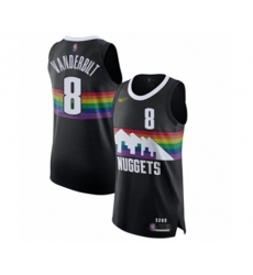 Denver Nuggets #8 Jarred Vanderbilt Authentic Black Basketball Jersey - 2019-20 City Edition