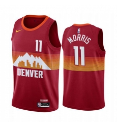 Nike Nuggets #11 Monte Morris Red NBA Swingman 2020-21 City Edition Jersey