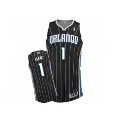 Orlando Magic #1 Jonathan Isaac Authentic Black Alternate NBA Jersey