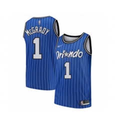 Orlando Magic #1 Tracy Mcgrady Swingman Blue Hardwood Classics Basketball Jersey