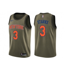 New York Knicks #3 John Starks Green Salute to Service NBA Swingman Jersey