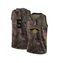 New York Knicks #5 Courtney Lee Swingman Camo Realtree Collection Basketball Jersey