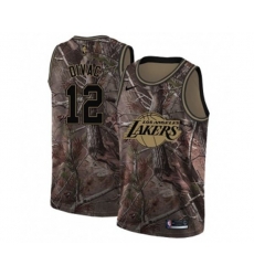 Los Angeles Lakers #12 Vlade Divac Swingman Camo Realtree Collection NBA Jersey