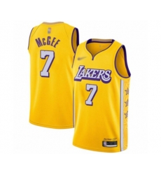 Los Angeles Lakers #7 JaVale McGee Swingman Gold 2019-20 City Edition Basketball Jersey