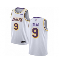 Los Angeles Lakers #9 Luol Deng Swingman White Basketball Jerseys - Association Edition