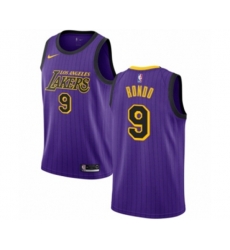 Los Angeles Lakers #9 Rajon Rondo Swingman Purple NBA Jersey - City Edition