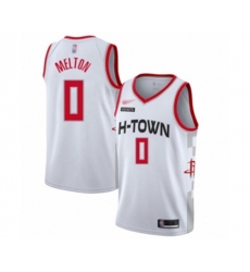 Houston Rockets #0 DeAnthony Melton Authentic White Basketball Jersey - 2019-20 City Edition