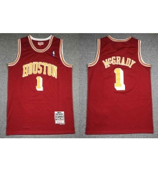 Houston Rockets #1 Tracy McGrady Red 2004-05 Hardwood Classics Soul Swingman Throwback Jersey