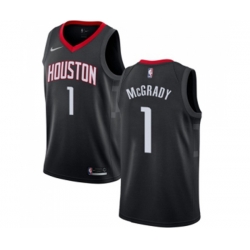 Houston Rockets #1 Tracy McGrady Swingman Black Alternate NBA Jersey Statement Edition