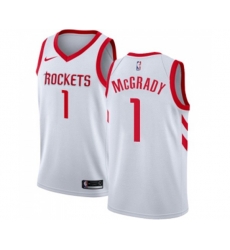 Houston Rockets #1 Tracy McGrady Swingman White Home NBA Jersey - Association Edition