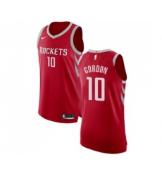 Houston Rockets #10 Eric Gordon Authentic Red Road Basketball Jersey - Icon Edition
