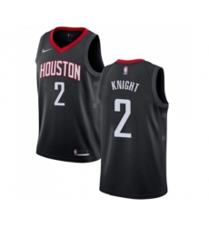 Houston Rockets #2 Brandon Knight Swingman Black Basketball Jersey Statement Edition