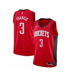 Houston Rockets #3 Steve Francis Swingman Red Finished Basketball Jersey - Icon Edition