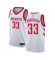 Houston Rockets #33 Ryan Anderson Authentic White Home Basketball Jersey - Association Edition