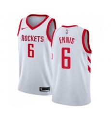 Houston Rockets #6 Tyler Ennis Swingman White Home NBA Jersey - Association Edition