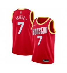 Houston Rockets #7 Carmelo Anthony Swingman Red Hardwood Classics Finished Basketball Jersey