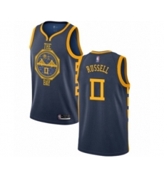 Golden State Warriors #0 DAngelo Russell Swingman Navy Blue Basketball Jersey - City Edition